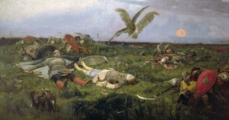 Viktor Vasnetsov The field of Igor Svyatoslavich battle with the Polovtsy, Spain oil painting art
